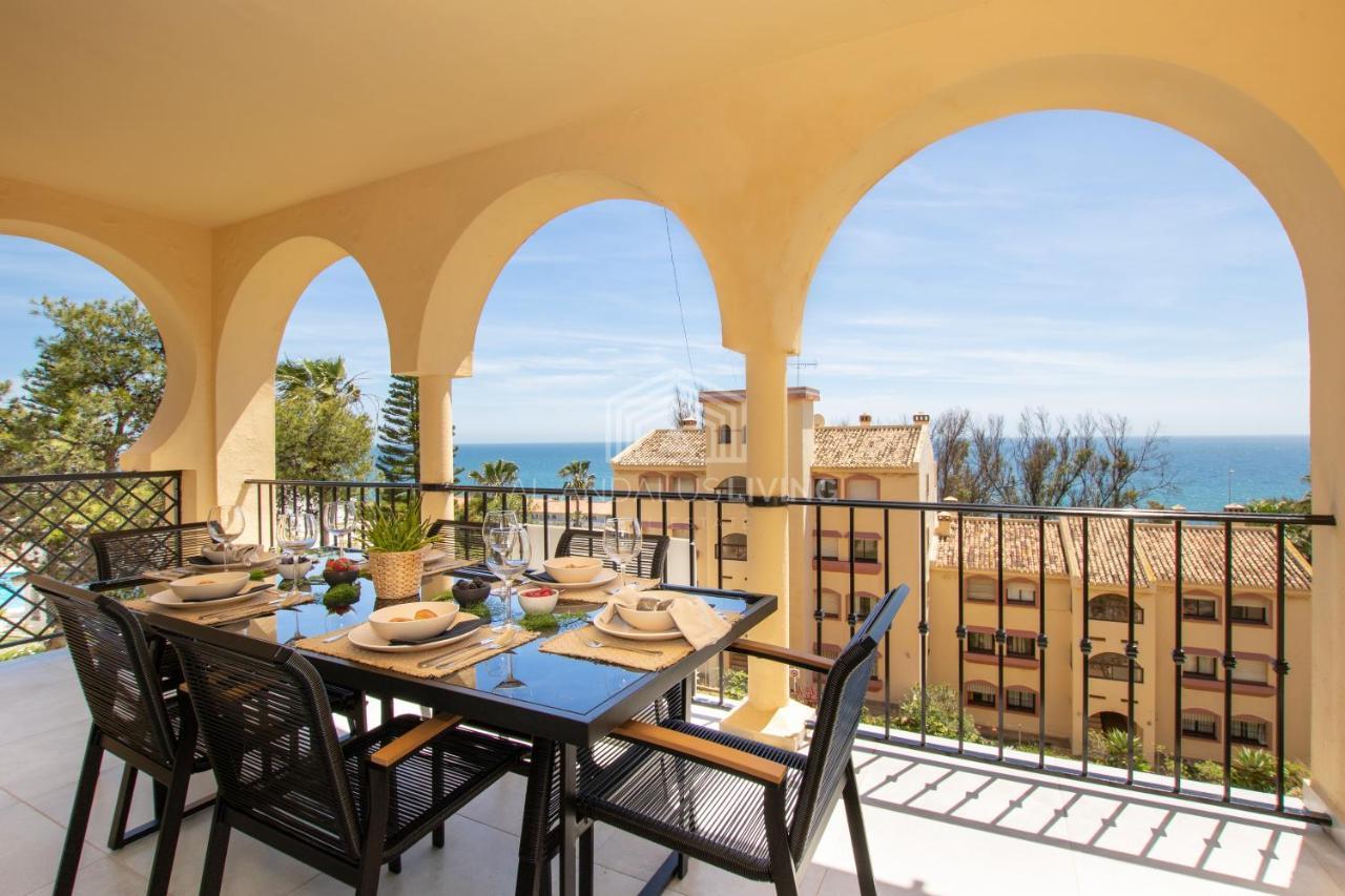 Apartamento Panoramic Sea Views And Direct Access To The Beach From The Community In Torrenueva Málaga Exterior foto
